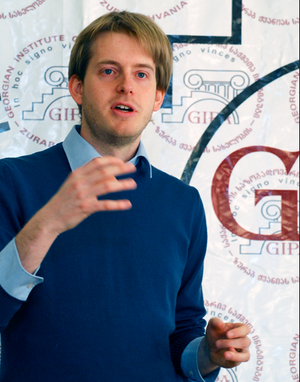 A picture of Mathias Huter -- a Project Manager at Transparency International Georgia