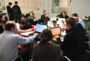 An image of PDF Liberation hackers at the New York Location
