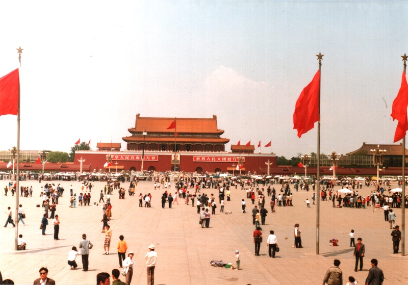 Tiananmen Square, Beijing. Pictured in 1988.