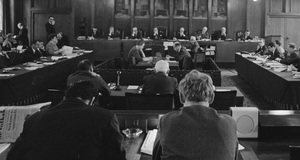 Budget talks in the Amsterdam municipal council, 22 February 1966.