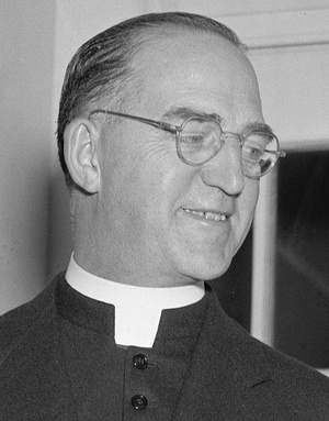 Photograph of Father Edward Joseph Flanagan in his clerical collar