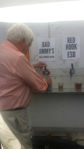 A photo of Rep. Jim McDermott, D-Wash., pouring beer that was deleted from his campaign Twitter account.