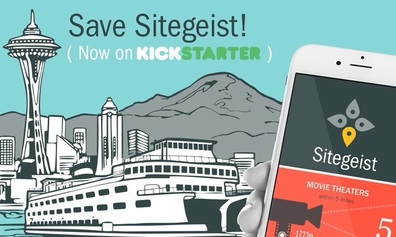 The "Save Sitegeist" Kickstarter campaign image.