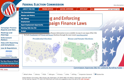 FEC current home page