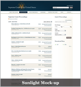 Sunlight Mock-up Proceedings Page Picture