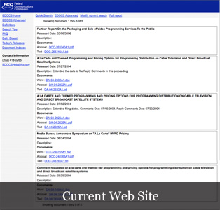 Current FCC Docket Page