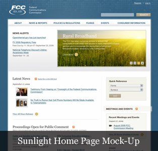Sunlight Home Page Mock-Up