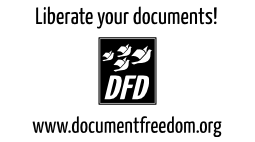 document freedom day logo: liberate your documents