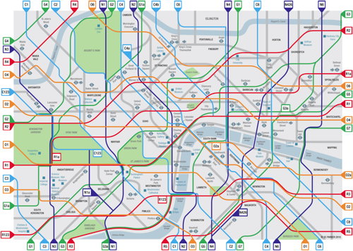 London Cycle Map