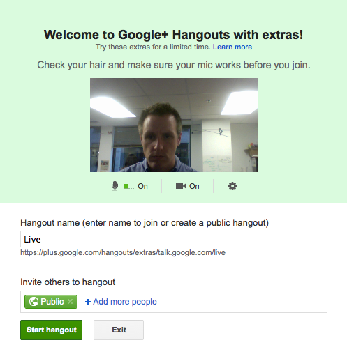 Google Hangouts info