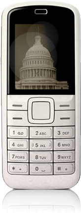 A non-smart cellular telephone with keypad that can be used with the Call on Congress service.