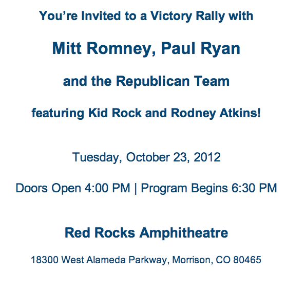 Romney invite