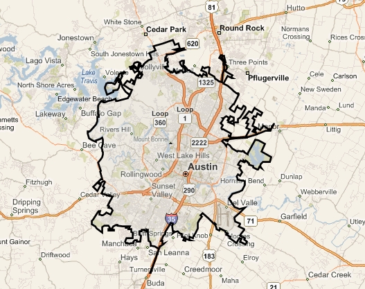 Austin-city-limits-map