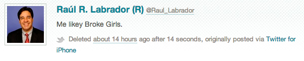 Rep. Raúl R. Labrador deletes a tweet saying 