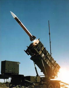 Patriot Missile launch, photo source Wikimedia