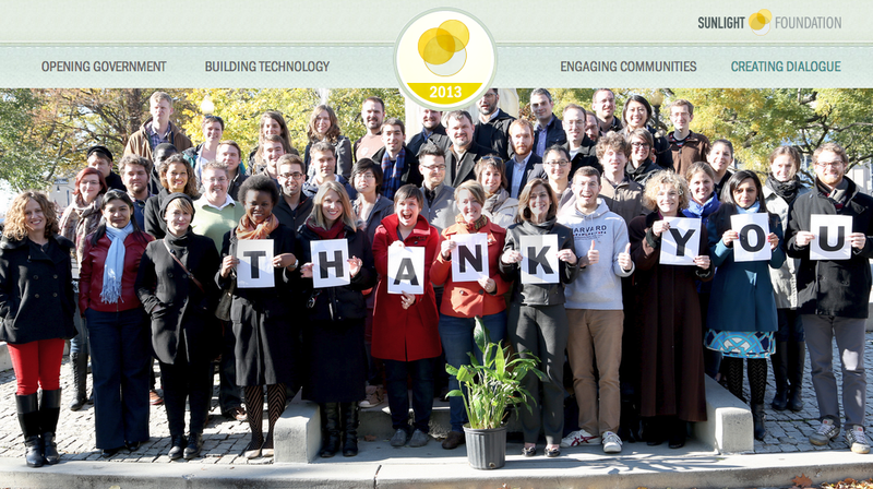 2013 Sunlight Foundation staff photo