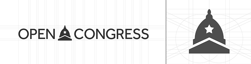 New OpenCongress logo on grid