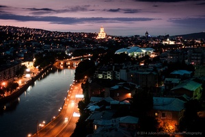 Photo of sunrise in Tbilisi, Georgia