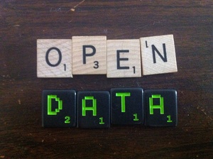 open data in Scrabble letters
