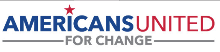 Logo of the dark money group Americans United for Change