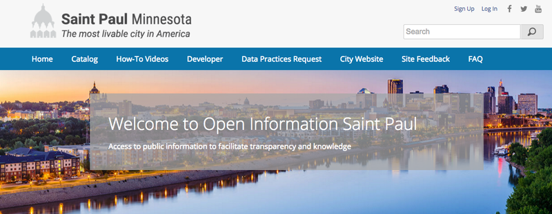 St. Paul open data site