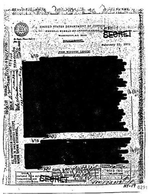 A redacted FOIA request.