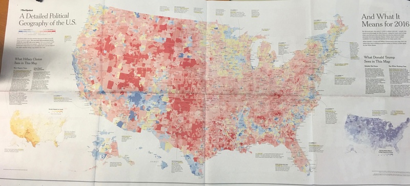 New York Times map of USA political geography