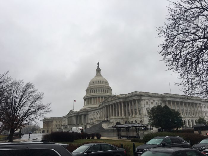 Clouds over U.S. Capitol, January 2017.