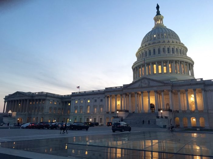 U.S. Capitol at dusk, March 2017. Credit: Alexander B. Howard
