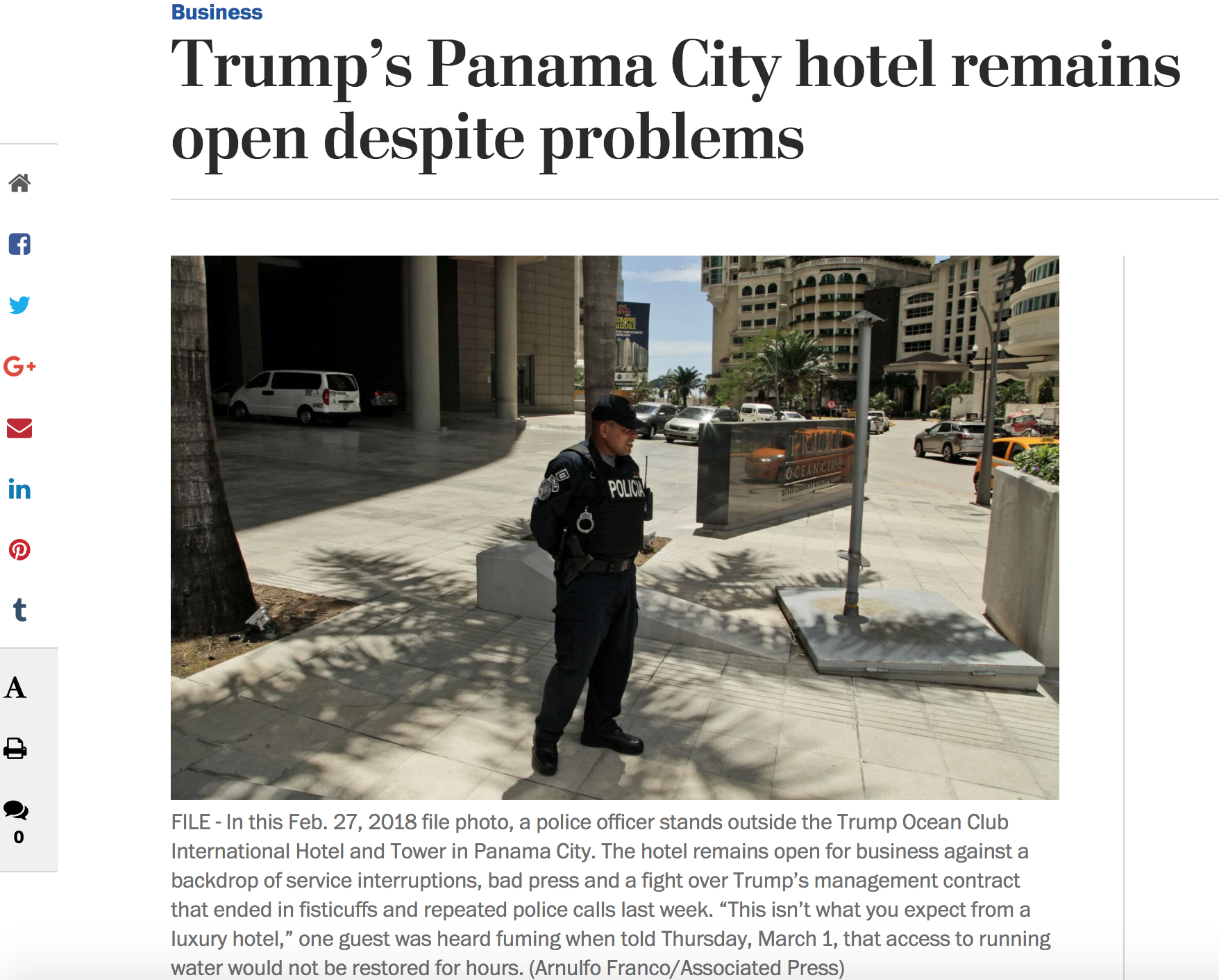 This Week in Conflicts Standoff in Panama, questions in Vancouver, and moonlighting in the EPA